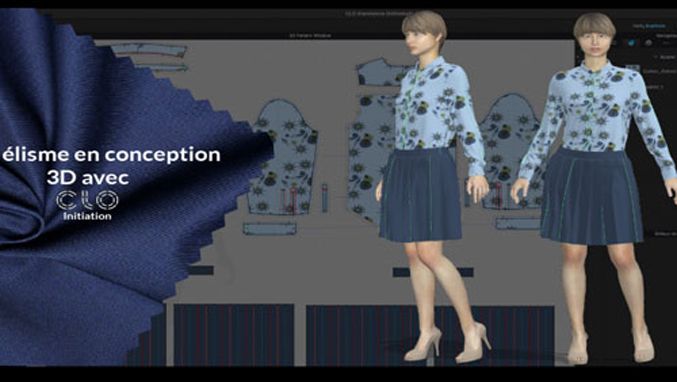 Modélisme en conception 3D avec CLO 3D - Initiation 100% à distance 